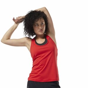 Reebok LES MILLS BODYPUMP Racerback Muskelshirt Damen - Rot - DE 567-SRE